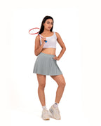 Eucalyptus Green FORMA Micro Pleated Skirt