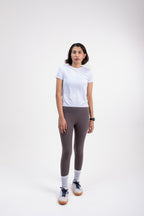 Mink Grey FINO High-Rise Leggings