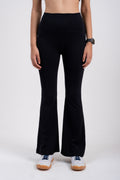Black SWAY High-Rise Flared Leggings