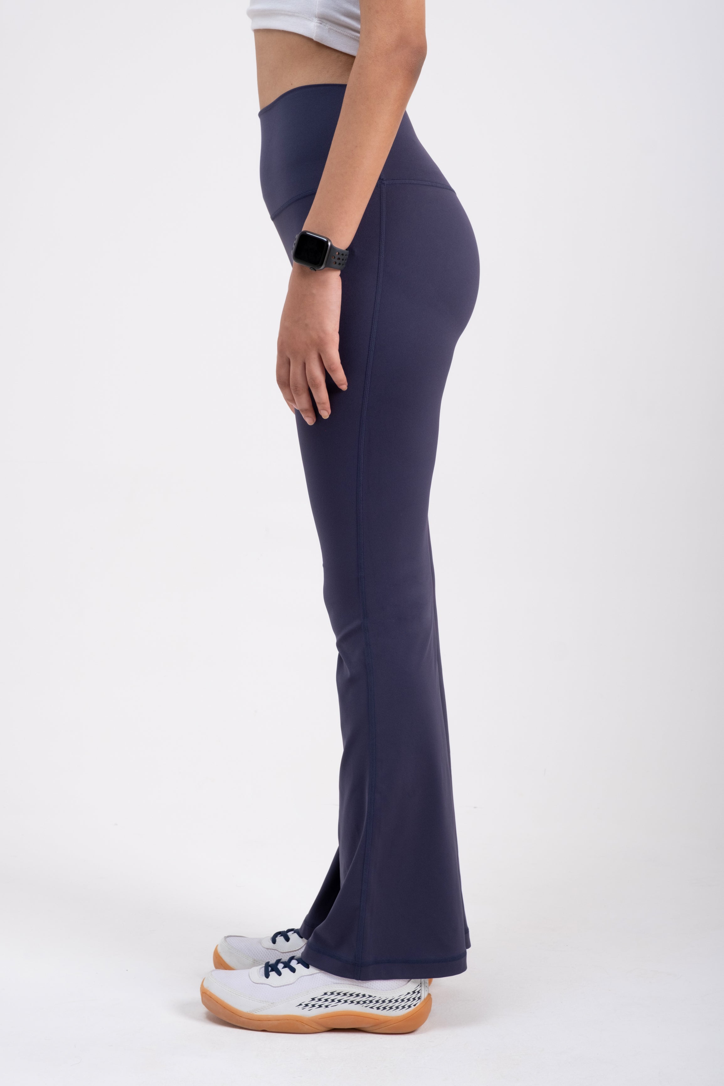 Slate Blue SWAY High-Rise Flared Leggings
