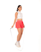 Raspberry FORMA Micro Pleated Skirt