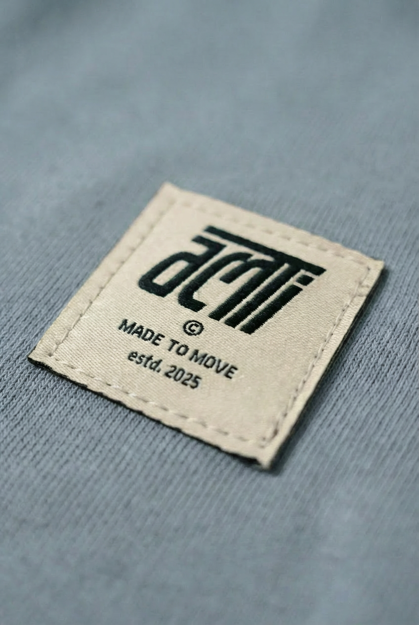 Pastel Blue French Terry Oversized Sweatshirt