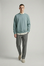 Pastel Blue French Terry Oversized Sweatshirt