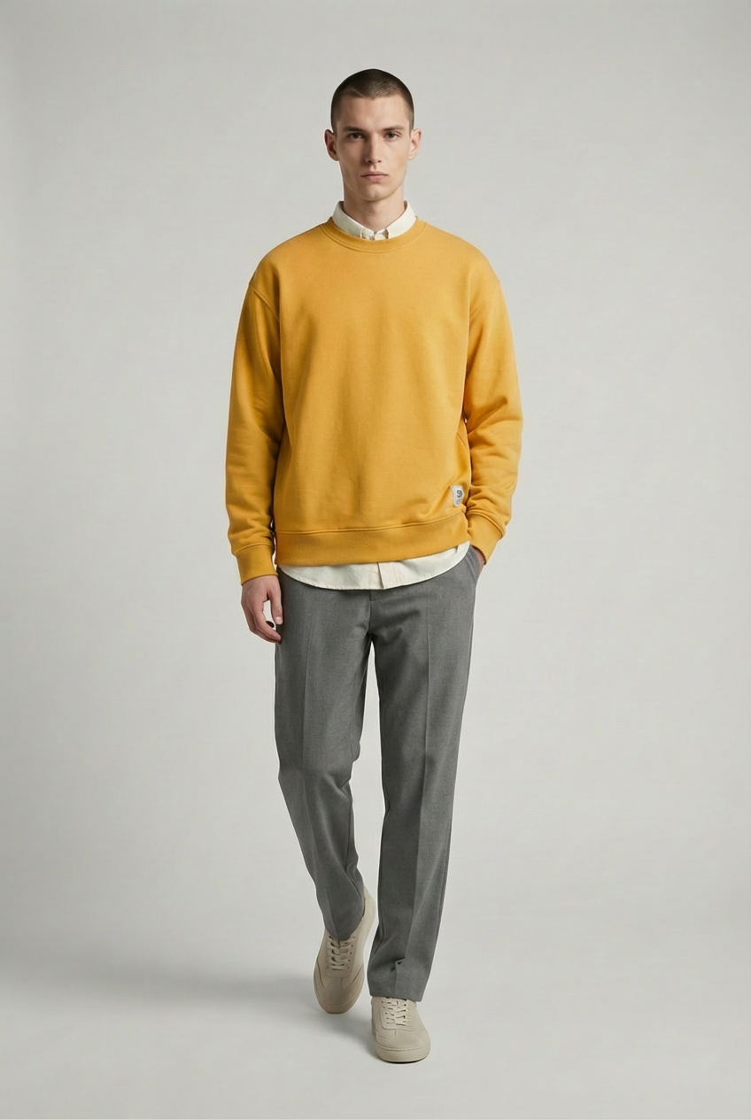 Mango Tart French Terry Oversized Sweatshirt