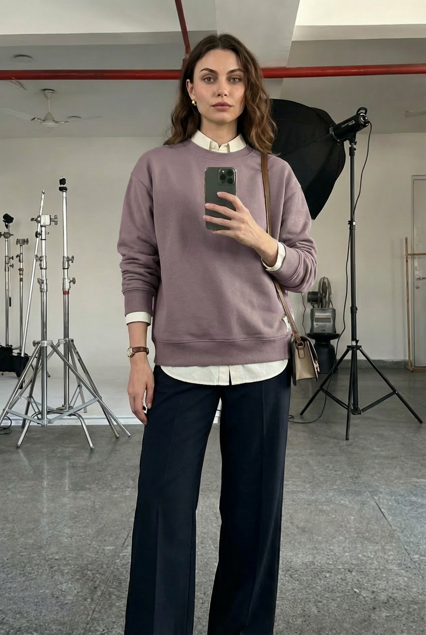 Thistle French Terry Oversized Sweatshirt